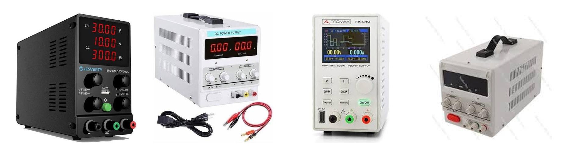 Variable DC power supplies, mixed ranges
